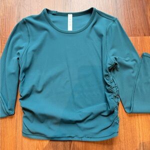lululemon athletica Deep Teal Long Sleeve Top